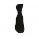 Stivaletto da donna con cerniere in camoscio nero tacco 5 - Misure disponibili: 31, 32, 33, 34, 42, 43, 44, 45, 46, 47