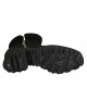 Botin para mujer con cremalleras en gamuza negra tacon 5 - Tallas disponibles:  31, 32, 33, 34, 42, 43, 44, 45, 46, 47