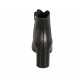 Stivaletto a punta da donna con cerniera in pelle nera tacco 7 - Misure disponibili: 31, 32, 33, 34, 42, 43, 45, 46, 47