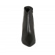 Stivaletto a punta da donna con cerniera in pelle nera tacco 7 - Misure disponibili: 31, 32, 33, 34, 42, 43, 45, 46, 47