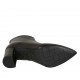 Woman's pointy ankle boot with zipper in black leather heel 7 - Available sizes:  31, 32, 33, 34, 42, 43, 45, 46, 47
