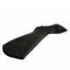 Woman's pointy boot with zipper in black leather heel 8