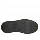 Woman's laced shoe with removable insole in grey and black suede and black net wedge heel 4