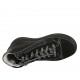 Scarpa stringata da donna con plantare estraibile in pelle nera e bronzo e camoscio nero zeppa 4 - Misure disponibili: 33, 42, 43, 44, 45