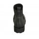 Stivaletto da donna in pelle nera con fasce elastiche tacco 3 - Misure disponibili: 33, 34, 42, 43, 44, 45