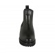 Bottines pour femmes avec élastiques en cuir noir talon 3 - Pointures disponibles:  33, 34, 42, 43, 44, 45