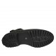 Stivaletto da donna in pelle nera con fasce elastiche tacco 3 - Misure disponibili: 33, 34, 42, 43, 44, 45