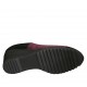 Escarpin pour femmes avec semelle interieur amovible en daim noir et bordeaux talon compensé 6 - Pointures disponibles:  31, 32, 33, 34, 42, 43, 44, 45