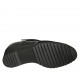 Escarpin pour femmes avec courroie en velcro et semelle amovible en daim, daim imprimé et cuir verni noir talon compensé 6 - Pointures disponibles:  31, 32, 33, 34, 42, 43, 44, 45