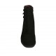 Stivaletto da donna con cerniera, plantare estraibile e bottoni in camoscio nero tacco 5 - Misure disponibili: 31, 32, 33, 34, 42, 43, 44, 45