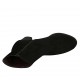 Botines para mujer con cremallera, plantilla extraible y botones en gamuza negra tacon 5 - Tallas disponibles:  31, 32, 33, 34, 42, 43, 44, 45