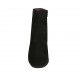 Stivaletto da donna con cerniera e plantare estraibile in camoscio nero e stampato maculato grigio tacco 5 - Misure disponibili: 31, 32, 33, 34, 43, 44, 45