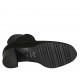 Stivaletto da donna con cerniera e plantare estraibile in camoscio nero e stampato maculato grigio tacco 5 - Misure disponibili: 31, 32, 33, 34, 43, 44, 45