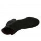 Stivaletto da donna con cerniera e plantare estraibile in camoscio nero e stampato maculato grigio tacco 5 - Misure disponibili: 31, 32, 33, 34, 43, 44, 45
