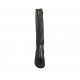 Stivale da donna con cerniera, elastico e plantare estraibile in pelle nera tacco 5 - Misure disponibili: 31, 32, 33, 34, 42, 43, 44, 45