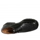 Chaussure derby à lacets pour femmes en cuir imprimé noir talon 3 - Pointures disponibles:  32, 33, 34, 42, 43, 44, 45