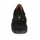 Mocassin pour femmes avec accessoire en daim noir talon 3 - Pointures disponibles:  32, 34, 42, 43, 44, 45