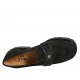 Mocassin pour femmes avec accessoire en daim noir talon 3 - Pointures disponibles:  32, 34, 42, 43, 44, 45