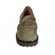 Mocassino da donna con accessorio in camoscio verde tacco 3 - Misure disponibili: 32, 33, 34, 42, 43, 44, 45