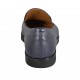 Mocasín para mujer en piel azul tacon 2 - Tallas disponibles:  33, 34, 42, 43, 45