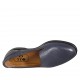 Mocasín para mujer en piel azul tacon 2 - Tallas disponibles:  33, 34, 42, 43, 45