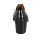 Scarpa derby stringata da donna in pelle nera tacco 6 - Misure disponibili: 32, 33, 34, 42, 43, 44, 45, 46