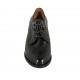 Scarpa derby stringata da donna in pelle nera tacco 6 - Misure disponibili: 32, 33, 34, 42, 43, 44, 45, 46