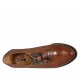 Damenderbyschuh mit Schnürsenkeln aus hellbraunem Leder Absatz 6 - Verfügbare Größen:  32, 33, 34, 42, 43, 44, 45, 46