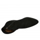 Botines texane pour femmes avec fermeture éclair et bout brodé en daim noir talon 4 - Pointures disponibles:  34, 42, 45