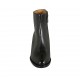 Bottines pour femmes en cuir noir avec fermeture éclair talon 5 - Pointures disponibles:  32, 33, 34, 42, 43, 44, 45