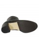 Botines para mujer en piel negra con cremallera tacon 5 - Tallas disponibles:  32, 33, 34, 42, 43, 44, 45