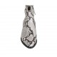 Botin tejano para mujer con cremallera en piel imprimida blanca y negra tacon 4 - Tallas disponibles:  33, 34, 42, 43, 44, 45