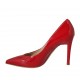 ?Zapato de salon para mujer en charol rojo tacon 9 - Tallas disponibles:  31, 32, 34, 42, 43