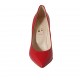 ?Zapato de salon para mujer en charol rojo tacon 9 - Tallas disponibles:  31, 32, 34, 42, 43