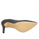 ?Woman's pointy pump in dark blue leather heel 9 - Available sizes:  31, 33, 34, 42, 43, 44, 46