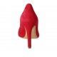 ?Zapato de salón puntiagudo en gamuza roja para mujer tacon 9 - Tallas disponibles:  31, 32, 34, 42, 43, 44, 45, 46