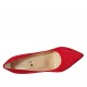 ?Escarpin à bout pointu pour femmes en daim rouge talon 9 - Pointures disponibles:  31, 32, 34, 42, 43, 44, 45, 46