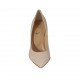 ﻿Woman's pump in nude leather heel 9