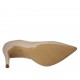 ﻿Woman's pump in nude leather heel 9