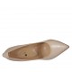 ?Zapato de salon puntiagudo en piel color desnudo tacon 9 - Tallas disponibles:  42, 43, 45, 46, 47