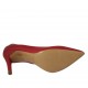 ?Spitzer Damenpumpschuh aus rotem Leder Absatz 9 - Verfügbare Größen:  31, 32, 34, 42, 43, 44, 47