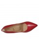 ?Spitzer Damenpumpschuh aus rotem Leder Absatz 9 - Verfügbare Größen:  31, 32, 34, 42, 43, 44, 47