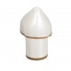 Woman's pump in ivory pearled leather heel 5