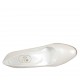 Zapato de salon para mujer en piel marfil perlado tacon 5 - Tallas disponibles:  34, 42, 43, 45, 46