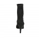 Bottines a punta para mujer en gamuza elastica negra tacon 7 - Tallas disponibles:  31, 32, 33, 34, 42, 45, 46, 47