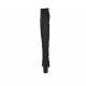 Woman's over-the-knee boot in black elastic fabric heel 7 - Available sizes:  31, 32, 33, 34, 42, 44, 46, 47
