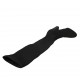 Bottes au-dessus de genou pour femmes en tissu elastique noir talon 7 - Pointures disponibles:  31, 32, 33, 34, 42, 44, 46, 47