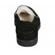 Woman's mocassin in black suede heel 2 - Available sizes:  32, 33, 34, 42, 43, 44, 45