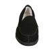Woman's mocassin in black suede heel 2 - Available sizes:  32, 33, 34, 42, 43, 44, 45