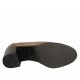 Chaussure à lacets derby pour femmes en cuir beige avec talon 6 - Pointures disponibles:  32, 33, 34, 42, 43, 44, 45, 46